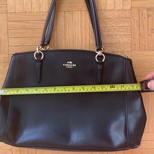 Black coach hand bag